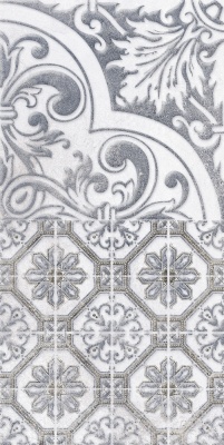 Плитка Lasselsberger 1641-0095 Декор 3 Кампанилья серый 20х40