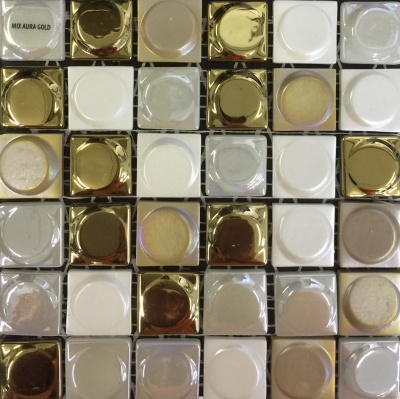 Мозаика Mix Aura Gold Blend (на сетке) 31,7x31,7