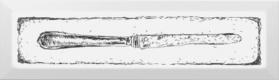 Плитка NT/B25/9001 (NT/B25/2882) Нож черный 8,5*28,5