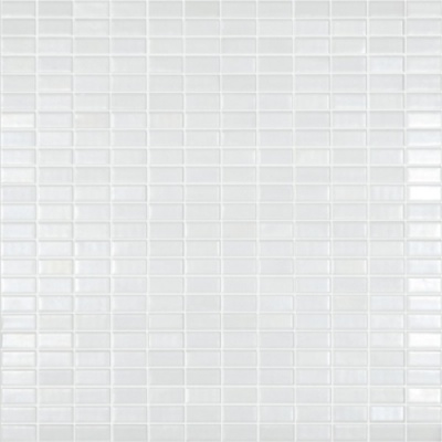 Мозаика Bijou White Satin (на сетке) 31,7x31,7