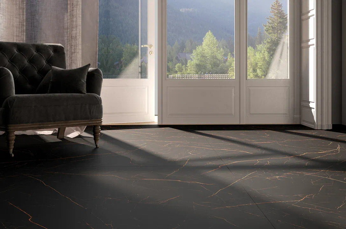 Golden Black Eurotile