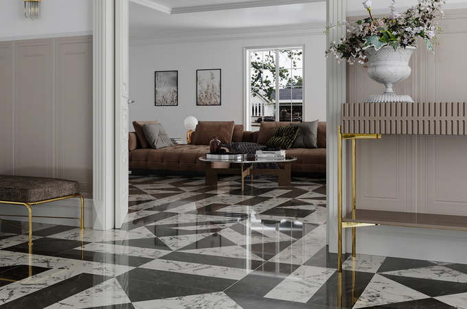 Керамогранит Бьянко Неро Kerama Marazzi