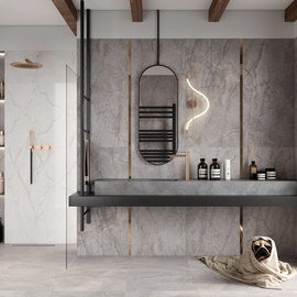 Carved River Gray Laparet