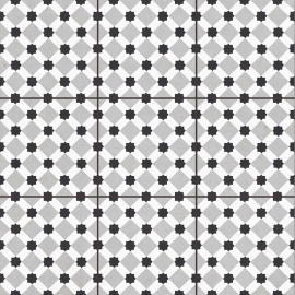 Плитка Pre-cut Rondo Grey (Black joint) 60x60 Matt УТ-00000345