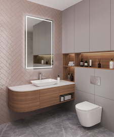 Плитка Decocer LIGURIA PINK 7.5x30 С0005600