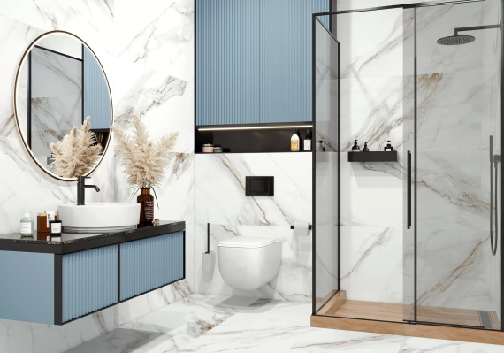 Керамогранит Delacora Calacatta Andrea D30019M матовый карвинг 300x600