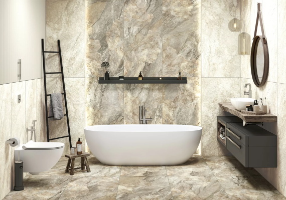 Керамогранит Delacora Slate Beige D30001M матовый карвинг 300x600