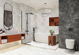 Керамогранит Delacora Slate Graphite D30005M матовый карвинг 300x600