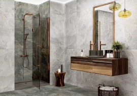 Керамогранит Delacora Stoncrete Gray D30008M матовый карвинг 300x600