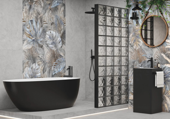 Керамогранит Delacora Bahamas Floristry Dark D120240G матовый граниль 1200x600