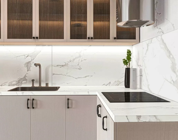 Керамогранит Buono Ceramica Statuario Alba Glossy M4400P 60x120