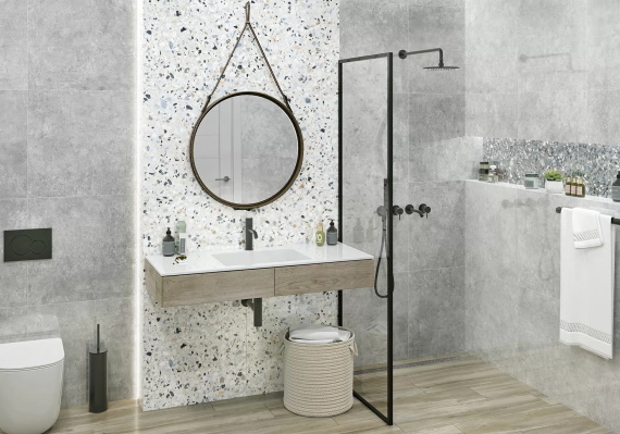 Terrazzo Alma Ceramica GFU6060TRZ07L керамогранит лаппатированный 600*600
