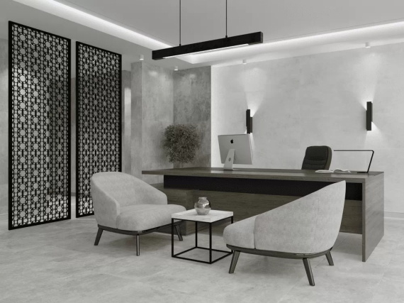 Керамогранит Marla Dark Grey Carving 60x120 CR221