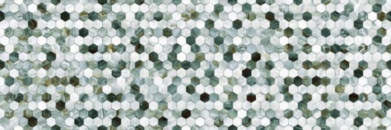  Плитка настенная Hypnose Malachite Decor 10 glossy 30x90