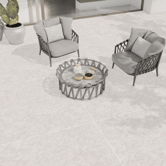 Basalt Stone White Matt Str 120x120