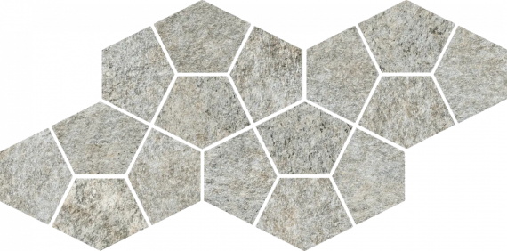 Плитка Italon Magma СИЛЬВЕР МОЗАИКА ПРИЗМ 20,5x41,3 620110000246