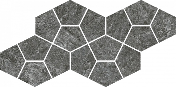 Плитка Italon Magma ГРАФИТ МОЗАИКА ПРИЗМ 20,5x41,3 620110000248