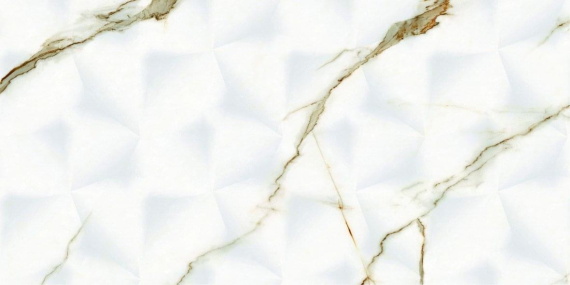 Плитка Tc Vector Bianco Carrara Oro Estrella Rectificado 30x60