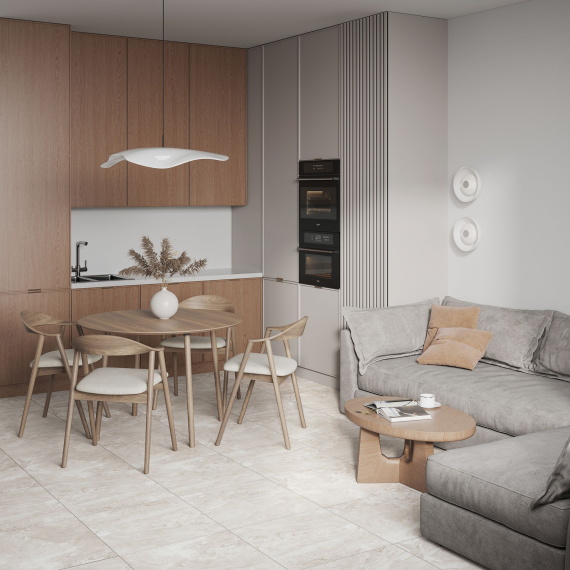 Керамогранит Мирабелло 6246-0112 45x45 светло-бежевый