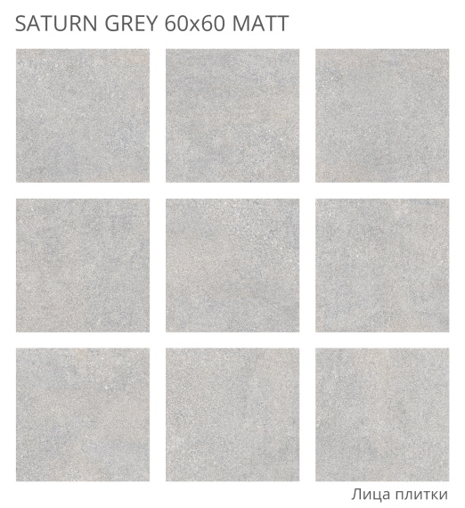 Керамогранит Staro Saturn Grey 60x60 Matt УТ-00000655