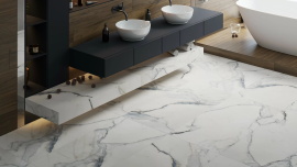 Керамогранит Kerranova Iceberg White Blue Lapp. 60x60 K-2002/LR