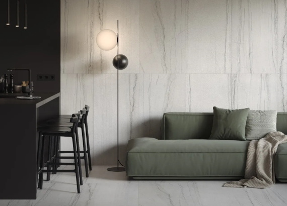 Керамогранит Kerranova Beloe Ozero White Matt 60x120 K-2071/CR