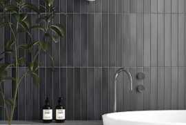 Плитка Equipe 31578 Massimo Dark Black 5x40