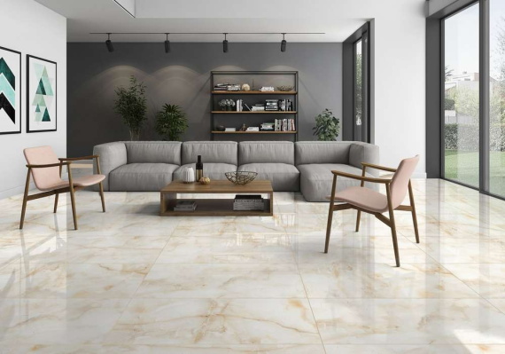 Керамогранит Eurotile Kester Beige Glossy 60x120 7930138702404 