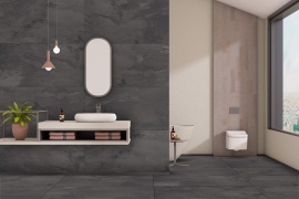 Керамогранит Eurotile Muretto Nero Structure 60x120 7930138703869