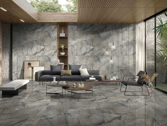 Керамогранит Eurotile River Grey Glossy 60x120 7930138702480 