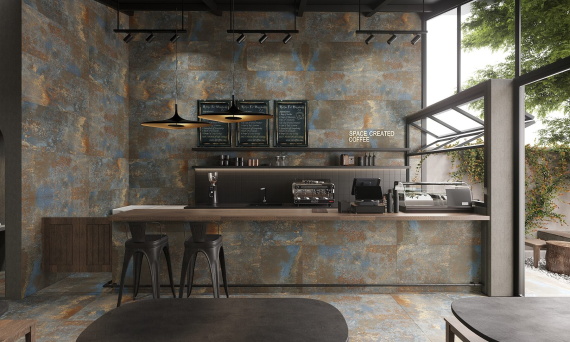 Керамогранит Artcer Oxido Blue 5.5 mm CARV 120x60