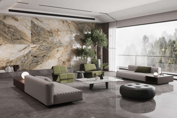 Керамогранит Artcer Blue Breccia POLI 180x120