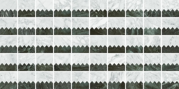 Керамогранит 41zero42 Dandy 4101197 Comb White_Green 18,6x18,6