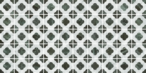 Керамогранит 41zero42 Dandy 4101196 Pin White_Green 18,6x18,6