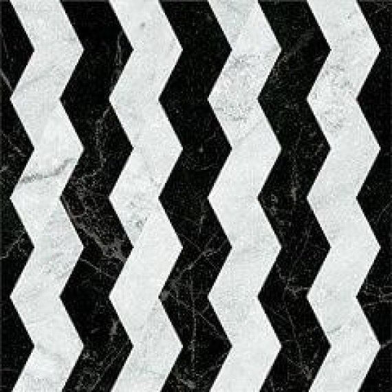 Керамогранит 41zero42 Dandy 4101202 Ribbon Black_White 18,6x18,6