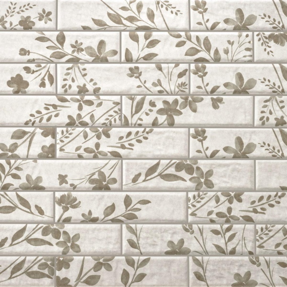 Керамогранит Motto N100049 Левелс Бланк Декор 1 Матовый (Levels Blanc Decor 1 Matt) 6x25