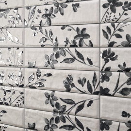 Керамогранит Motto N100050 Левелс Блэк Декор 1 Матовый (Levels Black Decor 1 Matt) 6x25