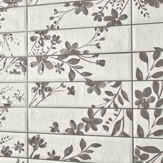 Керамогранит Motto N100052 Левелс Димгрей Декор 1 Матовый (Levels Dimgrey Decor 1 Matt) 6x25