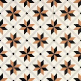 Керамогранит Motto N100076 Левелс Оранж Декор 1036 (Levels Orange Decor) 20x20