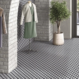 Керамогранит Motto N100072 Левелс Бк Декор 19 (Levels Bk Decor 19) 20x20