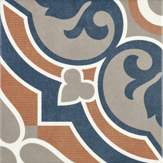 Керамогранит Motto N100074 Левелс Кобальт Декор 3006 (Levels Cobalt Decor 3006) 20x20