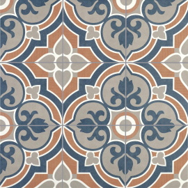 Керамогранит Motto N100074 Левелс Кобальт Декор 3006 (Levels Cobalt Decor 3006) 20x20