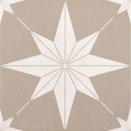 Керамогранит Motto N100079 Левелс Бланк Декор 1021 (Levels Blanc Decor 1021) 20x20