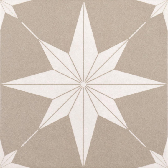 Керамогранит Motto N100079 Левелс Бланк Декор 1021 (Levels Blanc Decor 1021) 20x20