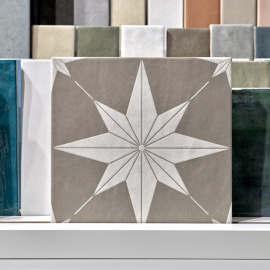 Керамогранит Motto N100079 Левелс Бланк Декор 1021 (Levels Blanc Decor 1021) 20x20