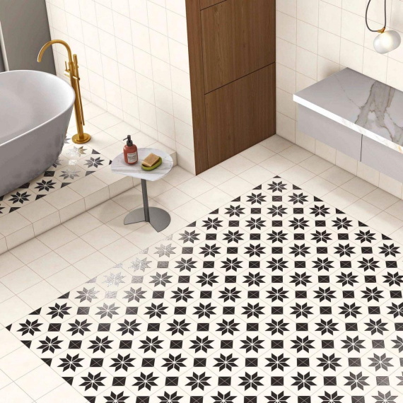 Керамогранит Motto N100086 Левелс Бежевый Декор 1016 (Levels Beige Decor 1016) 20x20