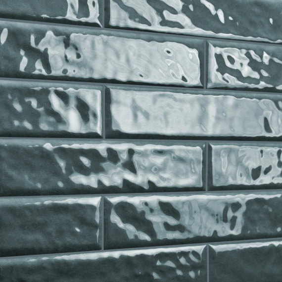 Керамогранит Motto N100043 Левелс Тил Полированный (Levels Teal Glossy) 6x25