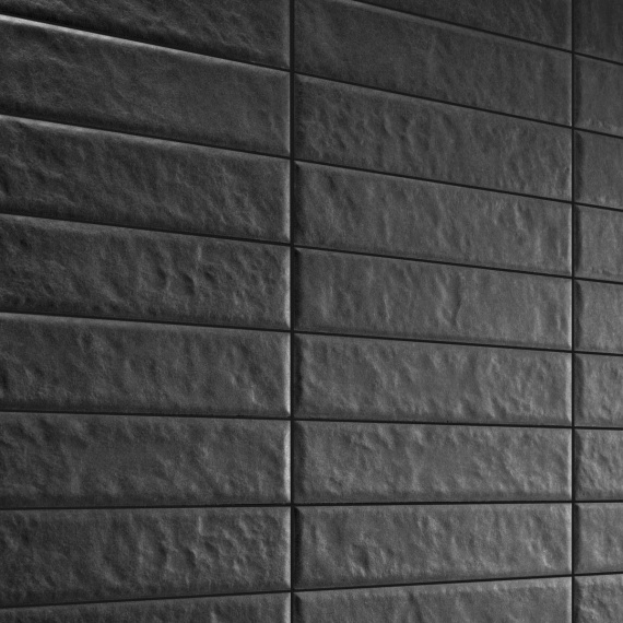 Керамогранит Motto N100046 Левелс Блэк Матовый (Levels Black Matt) 6x25