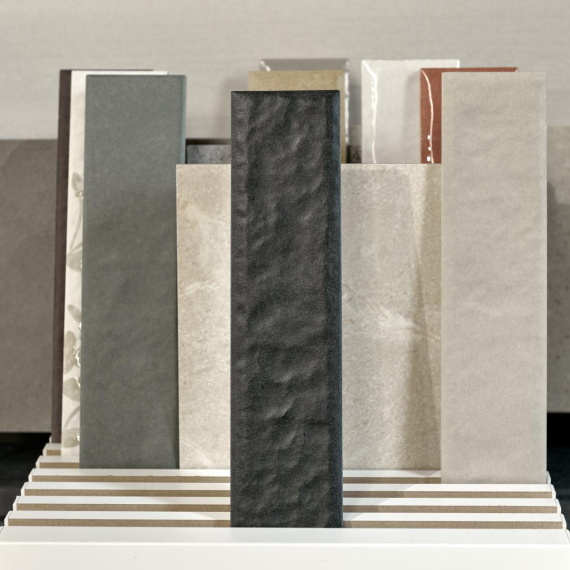 Керамогранит Motto N100046 Левелс Блэк Матовый (Levels Black Matt) 6x25