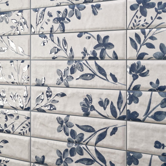 Керамогранит Motto N100051 Левелс Кобальт Декор 1 Матовый (Levels Cobalt Decor 1 Matt) 6x25